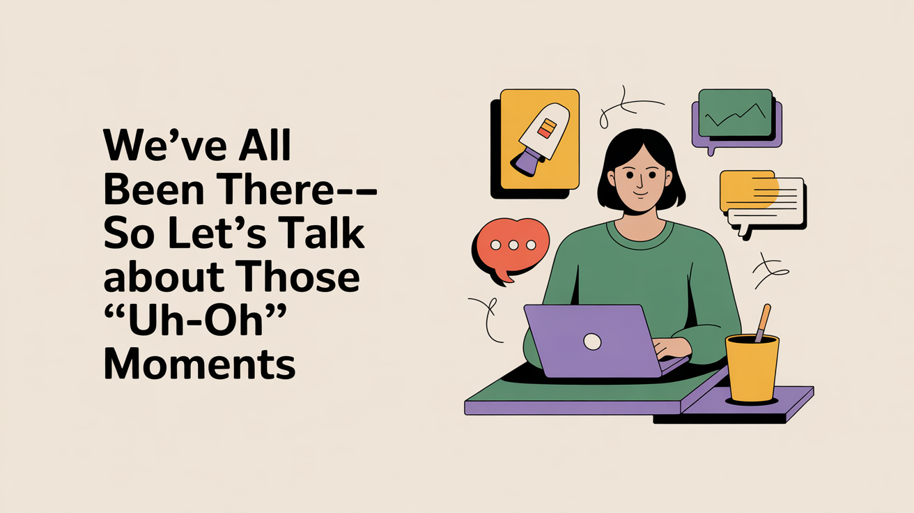 We’ve All Been There So Let’s Talk About Those “Uh-Oh” Moments